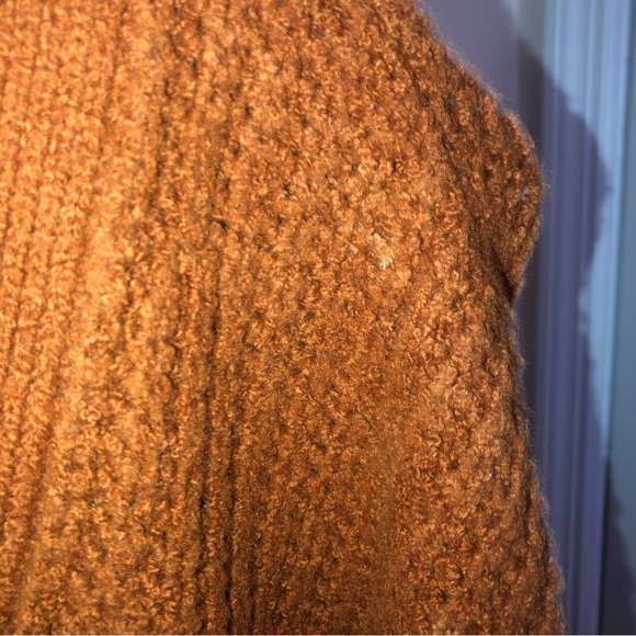 Anthropologie Burnt Brown Merino Wool Blend Cardigan - Picture 5 of 6